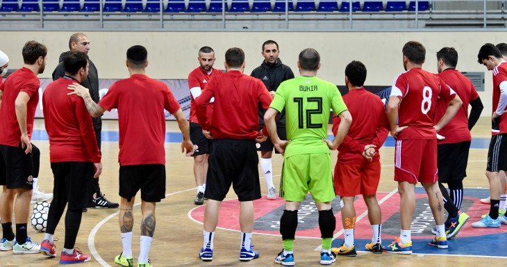 ფუტსალის ნაკრები საფრანგეთთან მატჩისთვის ემზადება - GFF - საქართველოს ფეხბურთის ფედერაცია
